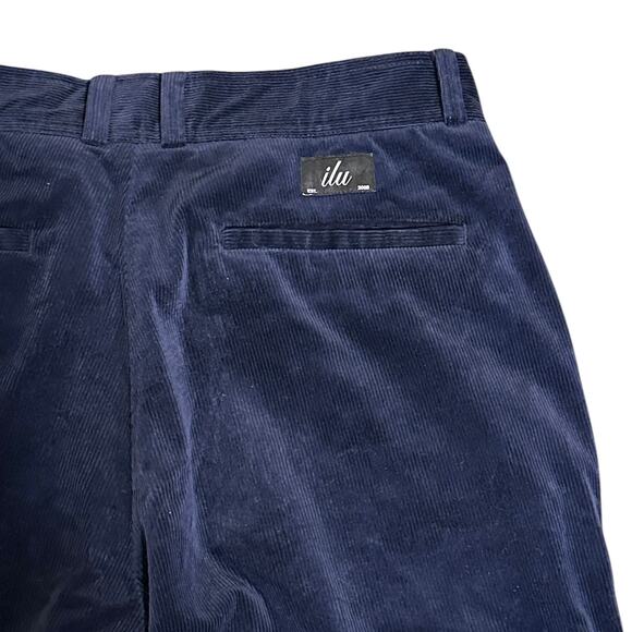 EUC Men’s I Love Ugly Slim Kobe Corduroy Pants – M Navy – Minimalist Streetwear - Picture 5 of 11